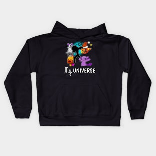 My Universe - Kawaii Halloween Creatures - Dabbing Yeet Meme - Funny Humor Graphic Gift Saying Kids Hoodie